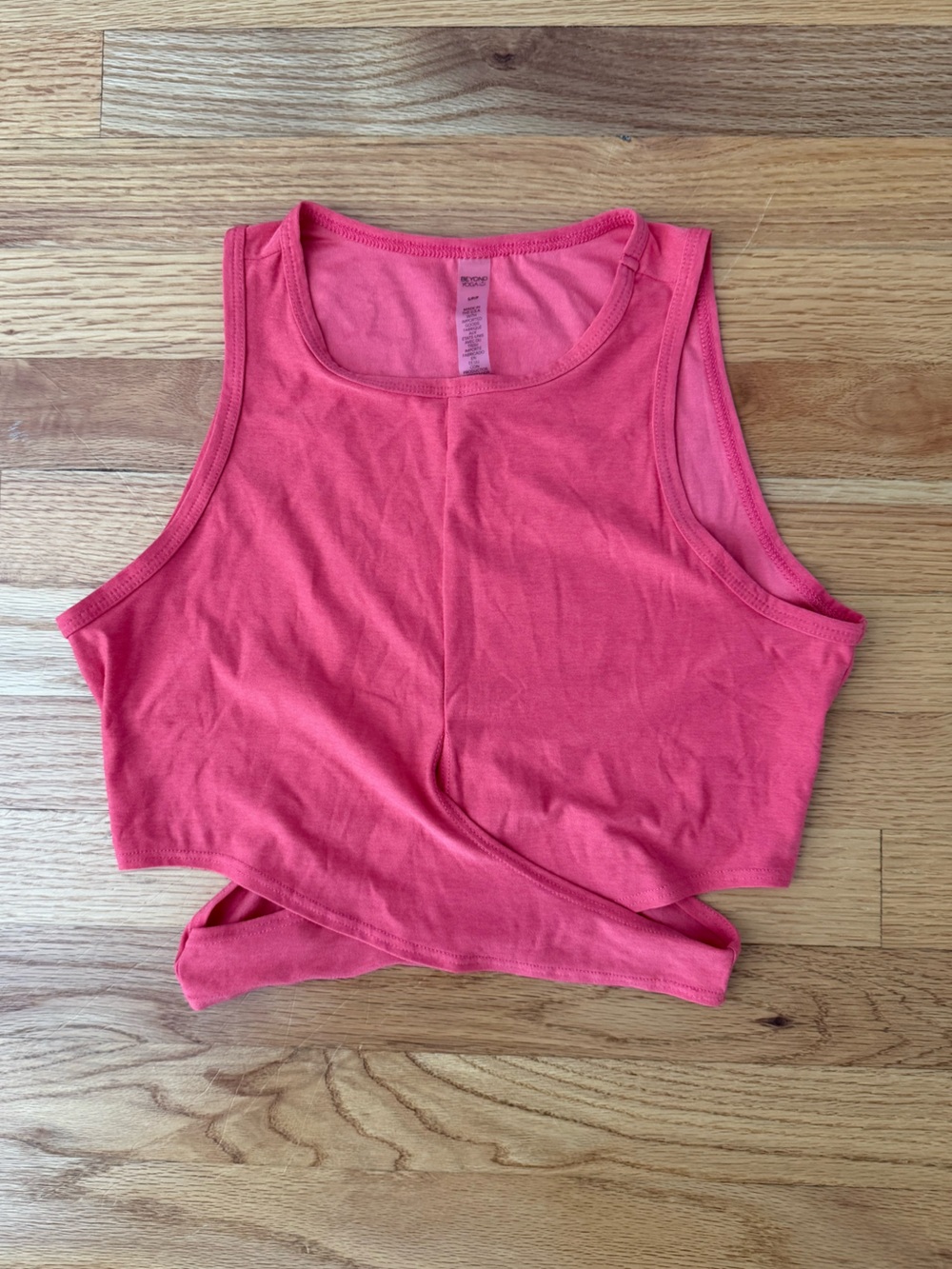 Beyond Yoga Coral Pink Cropped Tank Top